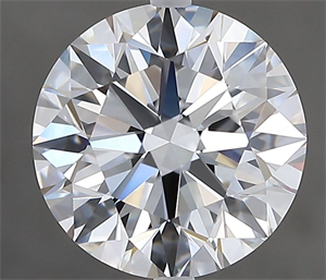 Picture of Natural Diamond 2.81 Carats, Round with Excellent Cut, D Color, FL Clarity and Certified by GIA