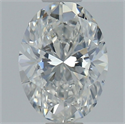 Natural Diamond 0.71 Carats, Oval with  Cut, G Color, SI1 Clarity and Certified by GIA