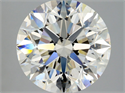 Natural Diamond 3.01 Carats, Round with Excellent Cut, K Color, SI2 Clarity and Certified by GIA