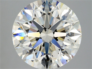 Picture of Natural Diamond 3.01 Carats, Round with Excellent Cut, K Color, SI2 Clarity and Certified by GIA