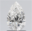 Diamante Natural 0.91 quilates, De pera , Color G, claridad SI2 y certificado GIA
