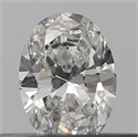 Natural Diamond 0.19 Carats, Oval with  Cut, G Color, SI2 Clarity and Certified by GIA