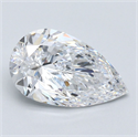 Diamante Natural 2.51 quilates, De pera , Color D, claridad VS1 y certificado GIA
