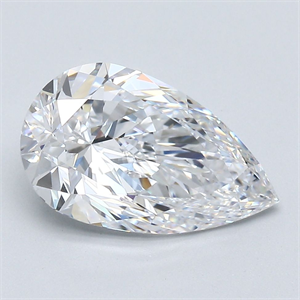 Picture of Natural Diamond 2.51 Carats, Pear with  Cut, D Color, VS1 Clarity and Certified by GIA