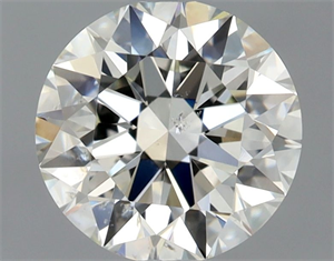 Picture of Natural Diamond 0.91 Carats, Round with Excellent Cut, J Color, SI2 Clarity and Certified by GIA