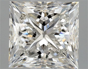 Picture of Natural Diamond 1.05 Carats, Princess with  Cut, J Color, SI2 Clarity and Certified by GIA