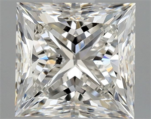 Picture of Natural Diamond 1.05 Carats, Princess with  Cut, J Color, SI2 Clarity and Certified by GIA