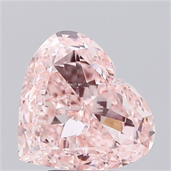 Picture of Lab Grown Diamond 5.00 Carats, Heart with  Cut, Fancy Intense Pink Color, VVS2 Clarity and Certified by IGI