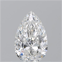 Diamante Natural 0.71 quilates, De pera , Color F, claridad VS1 y certificado GIA
