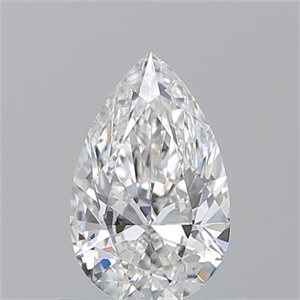 Picture of Natural Diamond 0.71 Carats, Pear with  Cut, F Color, VS1 Clarity and Certified by GIA