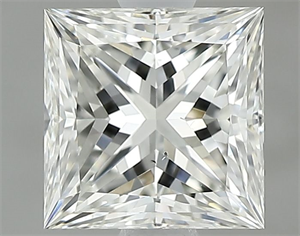 Picture of Natural Diamond 1.08 Carats, Princess with  Cut, I Color, VS2 Clarity and Certified by GIA