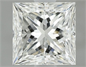 Natural Diamond 1.08 Carats, Princess with  Cut, I Color, VS2 Clarity and Certified by GIA