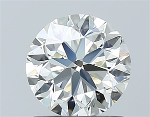 Picture of Natural Diamond 1.01 Carats, Round with Very Good Cut, K Color, VVS1 Clarity and Certified by GIA