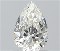 Natural Diamond 0.50 Carats, Pear with  Cut, H Color, VS1 Clarity and Certified by IGI