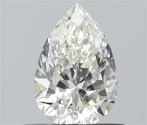 Picture of Natural Diamond 0.50 Carats, Pear with  Cut, H Color, VS1 Clarity and Certified by IGI