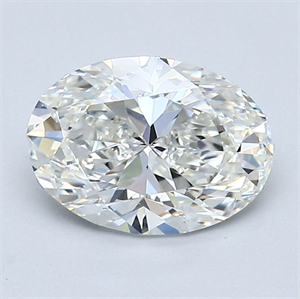 Picture of Natural Diamond 1.51 Carats, Oval with  Cut, H Color, VS1 Clarity and Certified by GIA