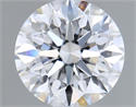 Lab Grown Diamond 1.21 Carats, Round with Excellent Cut, D Color, VVS2 Clarity and Certified by IGI