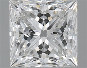 Foto Diamante Natural 2.01 quilates, Princesa , Color F, claridad VS2 y certificado GIA de