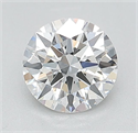 Lab Grown Diamond 1.07 Carats, Round with Ideal Cut, D Color, VVS2 Clarity and Certified by IGI