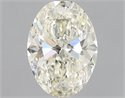 Natural Diamond 1.01 Carats, Oval with  Cut, L Color, SI1 Clarity and Certified by GIA