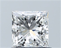 Natural Diamond 0.71 Carats, Princess with  Cut, F Color, VS2 Clarity and Certified by GIA