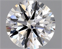 Natural Diamond 0.76 Carats, Round with Excellent Cut, F Color, VVS1 Clarity and Certified by GIA