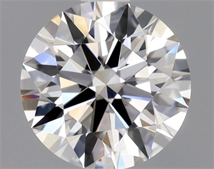 Picture of Natural Diamond 0.76 Carats, Round with Excellent Cut, F Color, VVS1 Clarity and Certified by GIA