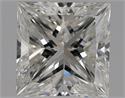 Natural Diamond 0.50 Carats, Princess with  Cut, I Color, VS1 Clarity and Certified by GIA