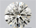 Natural Diamond 0.71 Carats, Round with Excellent Cut, J Color, VVS1 Clarity and Certified by IGI