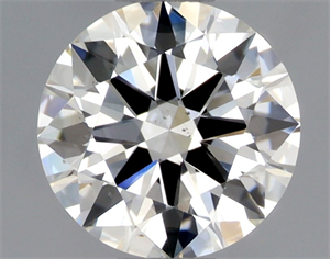 Picture of Natural Diamond 0.52 Carats, Round with Excellent Cut, G Color, SI1 Clarity and Certified by GIA