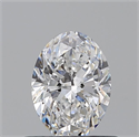 Diamante Natural 0.60 quilates, Ovalado , Color D, claridad SI1 y certificado GIA