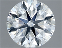 Natural Diamond 0.75 Carats, Round with Excellent Cut, F Color, SI1 Clarity and Certified by GIA