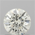 Diamante Natural 0.71 quilates, Redondo , Color K, claridad SI2 y certificado IGI