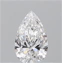 Natural Diamond 0.51 Carats, Pear with  Cut, D Color, SI1 Clarity and Certified by GIA