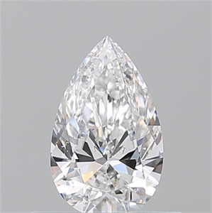 Picture of Natural Diamond 0.51 Carats, Pear with  Cut, D Color, SI1 Clarity and Certified by GIA