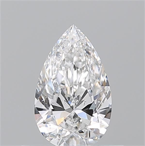 Picture of Natural Diamond 0.51 Carats, Pear with  Cut, D Color, SI1 Clarity and Certified by GIA