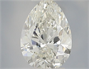 Natural Diamond 0.37 Carats, Pear with  Cut, H Color, VVS2 Clarity and Certified by IGI