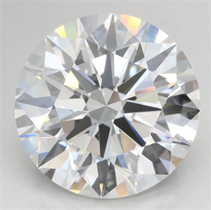 Picture of Lab Grown Diamond 3.49 Carats, Round with Ideal Cut, D Color, VVS1 Clarity and Certified by IGI