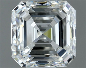Picture of Natural Diamond 1.02 Carats, Asscher with  Cut, G Color, VVS2 Clarity and Certified by IGI