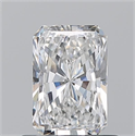 Natural Diamond 0.70 Carats, Radiant with  Cut, E Color, VS2 Clarity and Certified by GIA