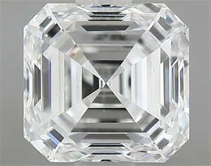 Picture of Natural Diamond 1.01 Carats, Asscher with  Cut, D Color, VS1 Clarity and Certified by GIA