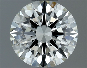 Picture of Natural Diamond 0.62 Carats, Round with Excellent Cut, I Color, VVS2 Clarity and Certified by IGI