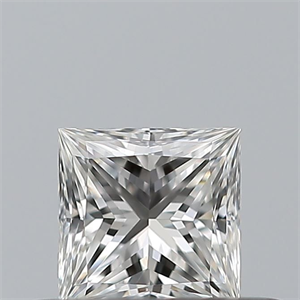 Picture of Natural Diamond 0.26 Carats, Princess with  Cut, G Color, IF Clarity and Certified by GIA