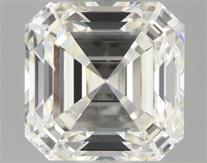 Picture of Natural Diamond 1.01 Carats, Asscher with  Cut, I Color, VVS2 Clarity and Certified by IGI