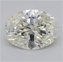 Natural Diamond 3.01 Carats, Oval with  Cut, J Color, SI1 Clarity and Certified by GIA