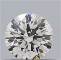 Natural Diamond 0.41 Carats, Round with Excellent Cut, K Color, SI1 Clarity and Certified by GIA