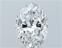 Natural Diamond 1.50 Carats, Oval with  Cut, E Color, SI1 Clarity and Certified by GIA