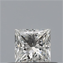 Natural Diamond 0.26 Carats, Princess with  Cut, F Color, VVS1 Clarity and Certified by GIA