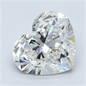 Natural Diamond 4.02 Carats, Heart with  Cut, I Color, VS1 Clarity and Certified by GIA