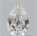 Diamante Natural 0.70 quilates, De pera , Color F, claridad VVS2 y certificado GIA